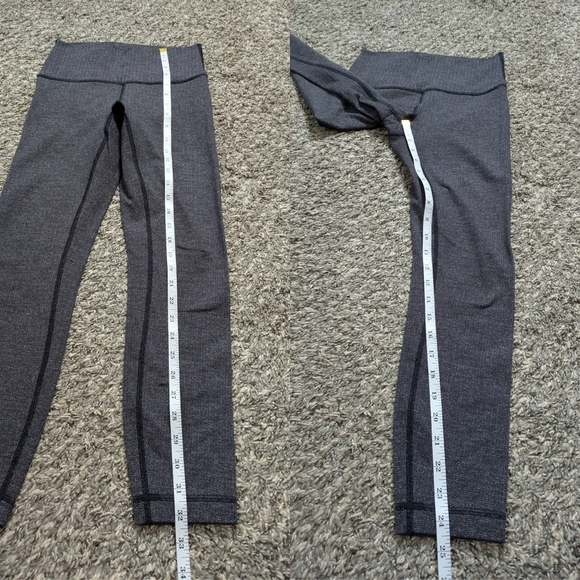 Lululemon wunder under high rise tight variegated knit jacquard black legging 4 - Picture 9 of 10